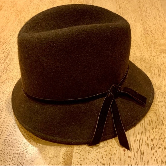 Beautiful Dark Brown 100% Wool Cloche Hat‎ - Picture 3 of 9
